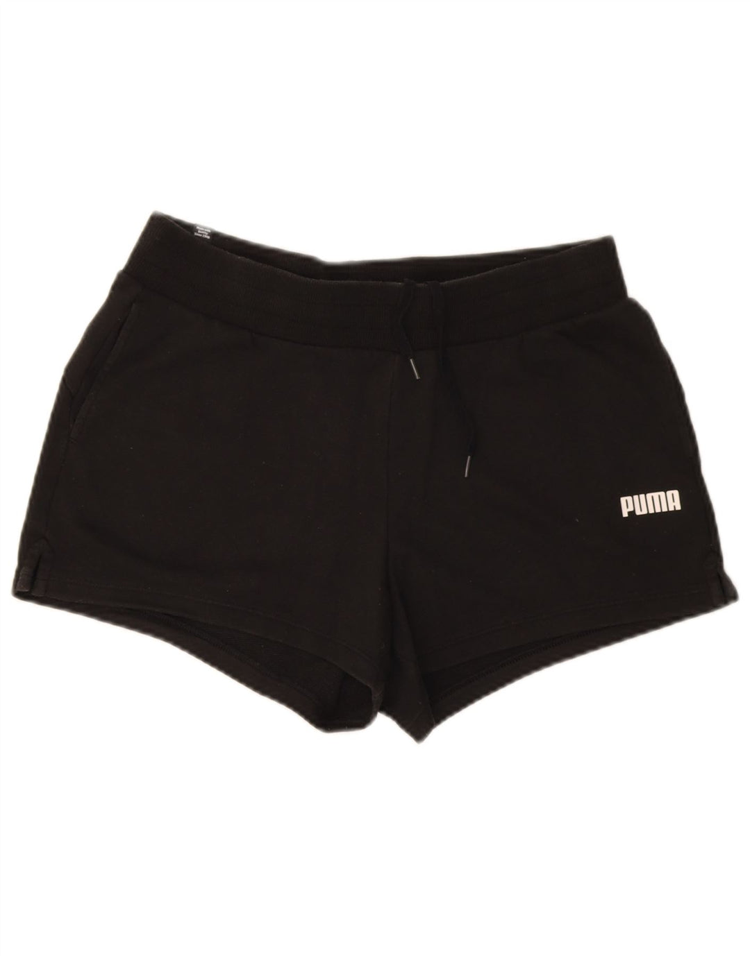 Puma Damen Sportshorts UK 14 Large Schwarz Baumwolle