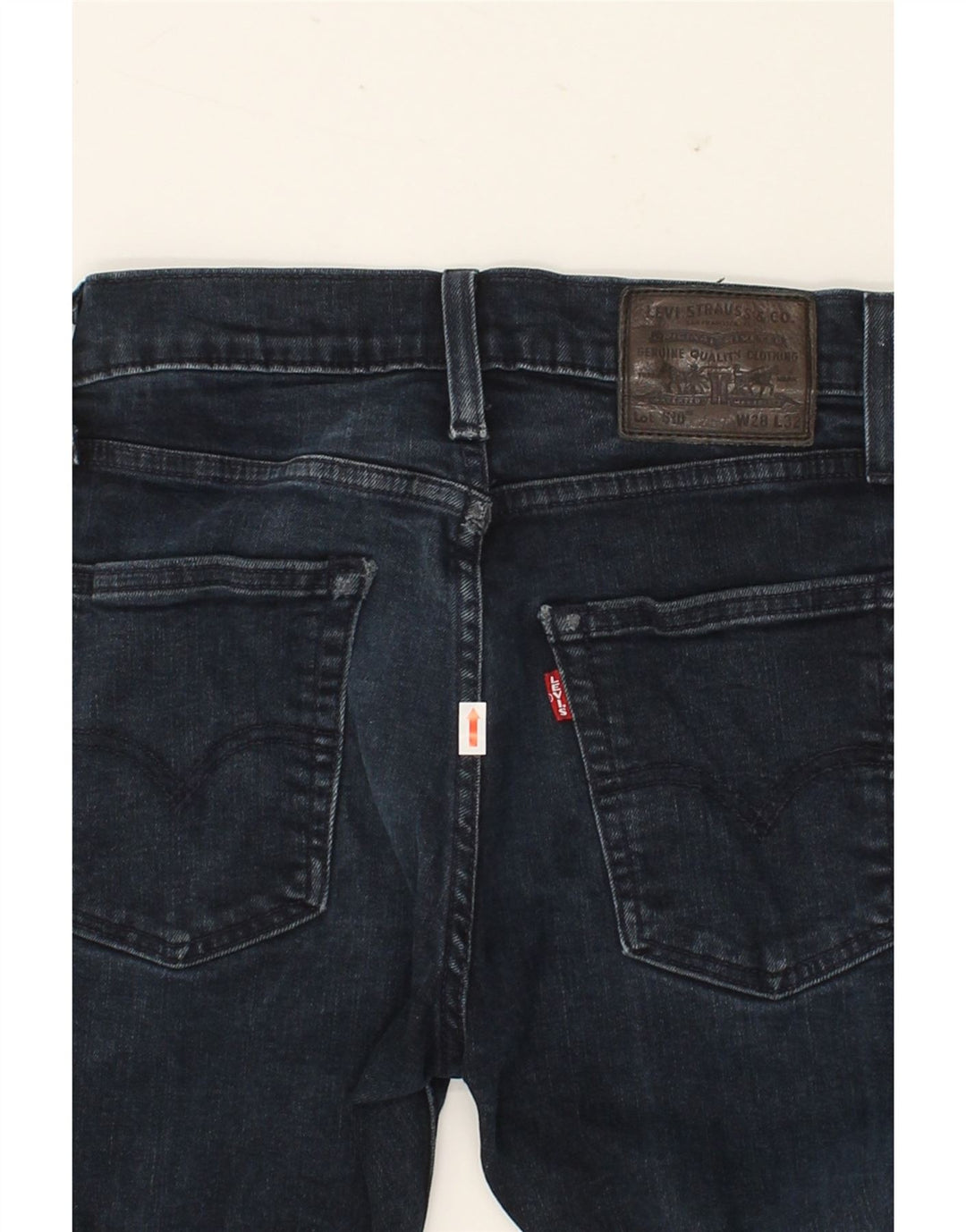 LEVI'S Womens 510 Skinny Jeans W28 L28 Navy Blue Vintage Levi's and Second-Hand Levi's from Messina Hembry 