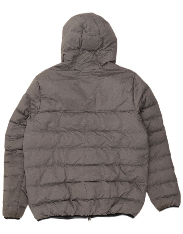 Nike Damen-Kapuzenjacke, gepolstert, UK 18, XL, grau, Polyester