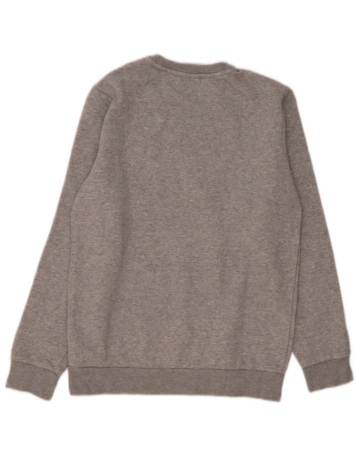 Adidas Sweatshirt-Pullover für Jungen, 13–14 Jahre, grau gefleckte Baumwolle
