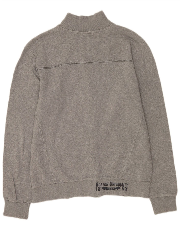 Champion Herren Boston Graphic Trainingsanzug-Oberteil, große graue Baumwolle