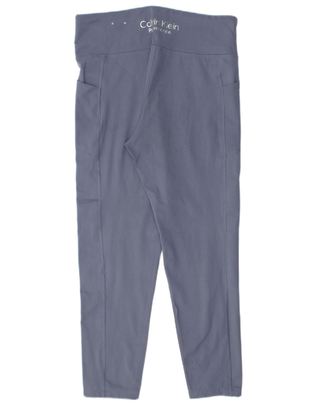 Calvin Klein Damen Leggings UK 18 XL Blau Polyester