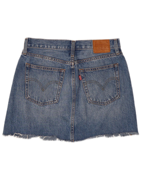 Levi's Damen Mini-Jeansrock W27 Small Blaue Baumwolle
