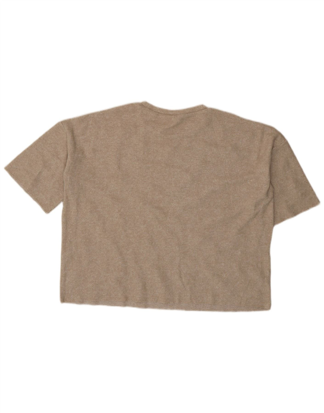 Zara Damen Trafaluc Übergroßes Blusenoberteil UK 14 Mittelbeige gepunktet