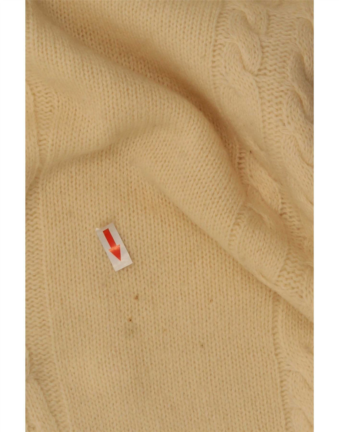 Cacharel Herren-Pullover mit Rollkragen, IT 52, große beige Wolle