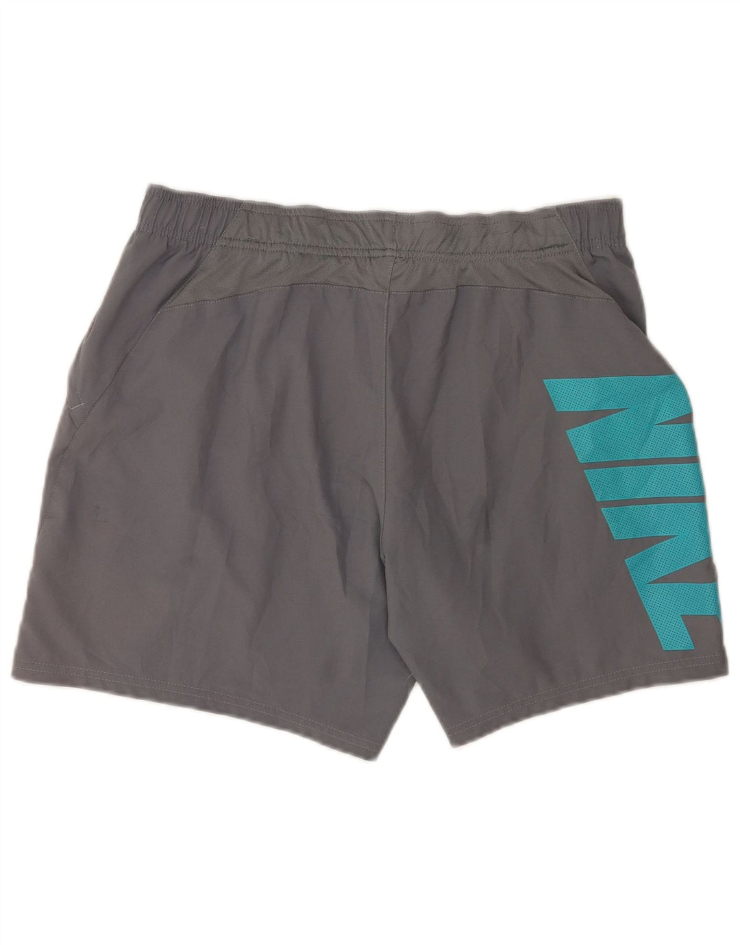 Nike Herren Dri Fit Graphic Sportshorts, großes graues Polyester
