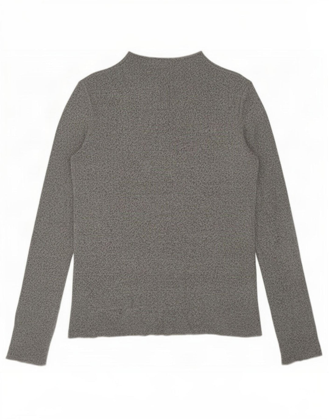 Zara Damen Top Langarm UK 14 Mittelgrau meliert Viskose