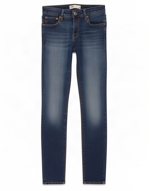 Zara Damen Skinny Jeans EU 38 Small W28 L27 Blau