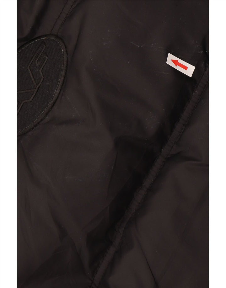 Scotch & Soda Herren-Jacke mit Kapuze, gepolstert, UK 38, Medium, schwarzes Nylon