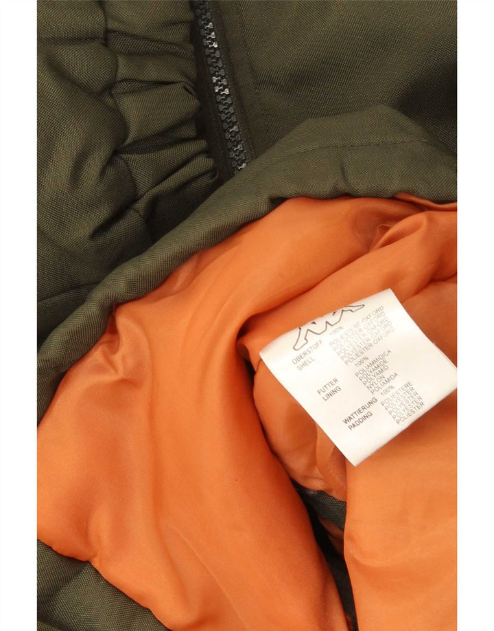 Kappa Herren Wattierte Jacke UK 38 Medium Khaki Colourblock Polyester
