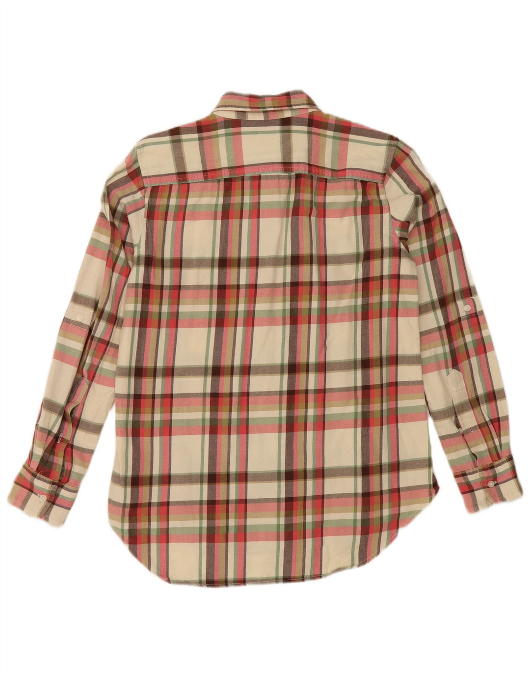 Ralph Lauren Damen Flanellhemd UK 10 Small Off White Check