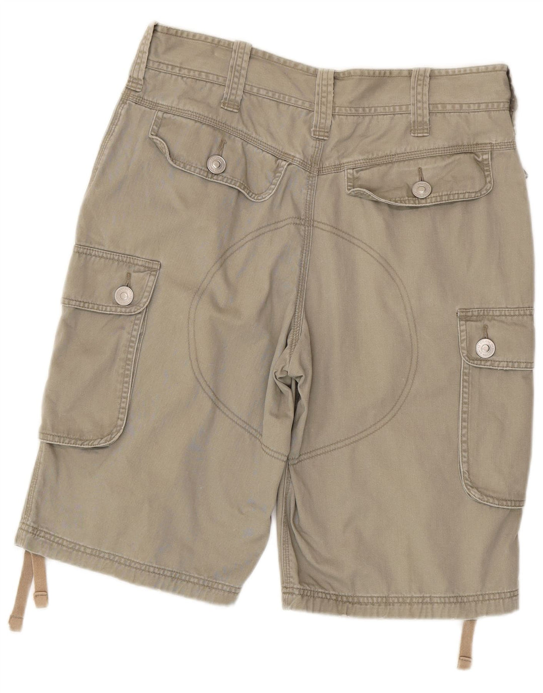 BENETTON Herren Cargoshorts IT 46 Small W32 Beige Baumwolle