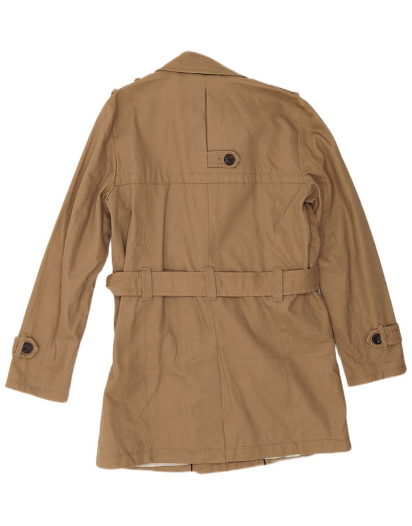 Zara Herren Trenchcoat UK 36 Small Braune Baumwolle