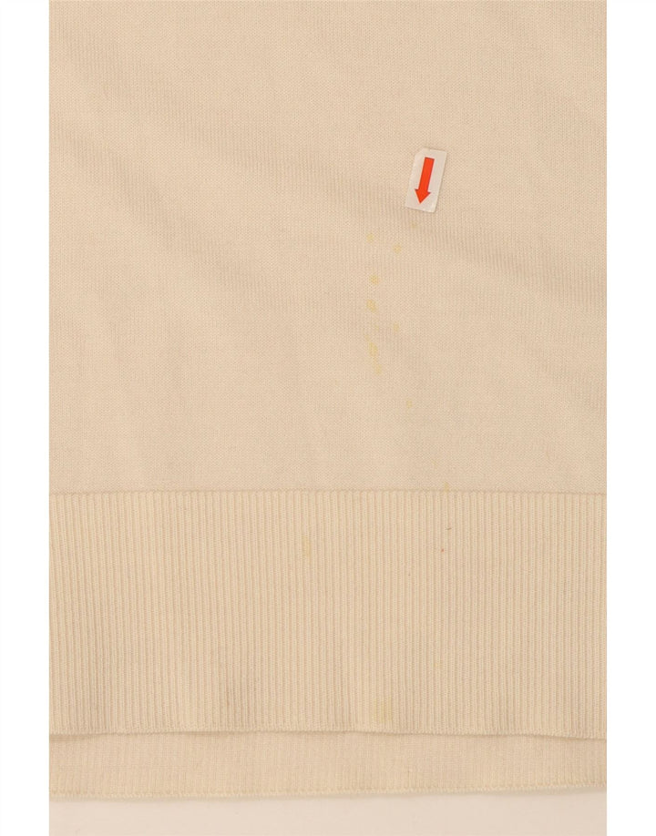 Marks & Spencer Damen-Pullover mit Polokragen, Gr. 12, Mittel, gebrochenes Weiß