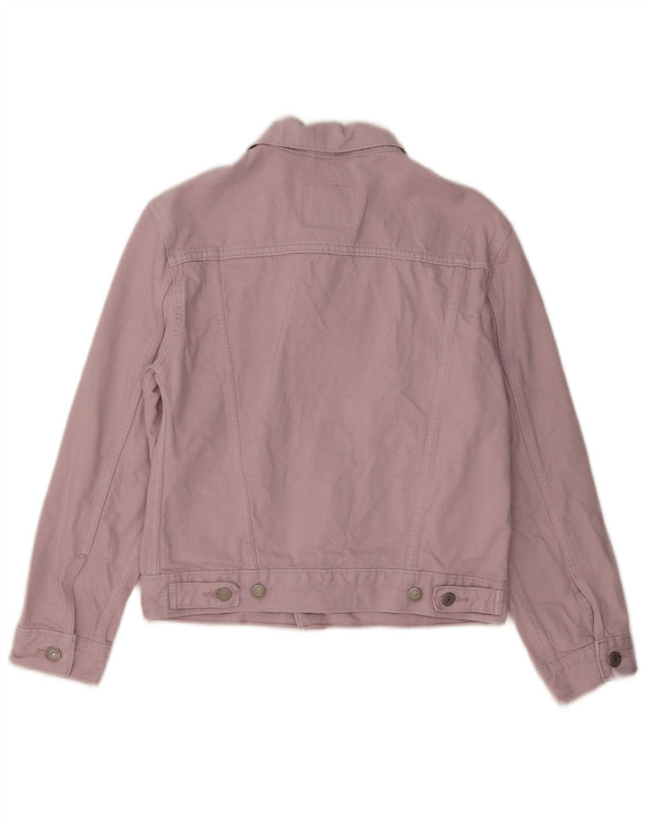LEVI'S Damen Jeansjacke UK 6 XS Lila Baumwolle
