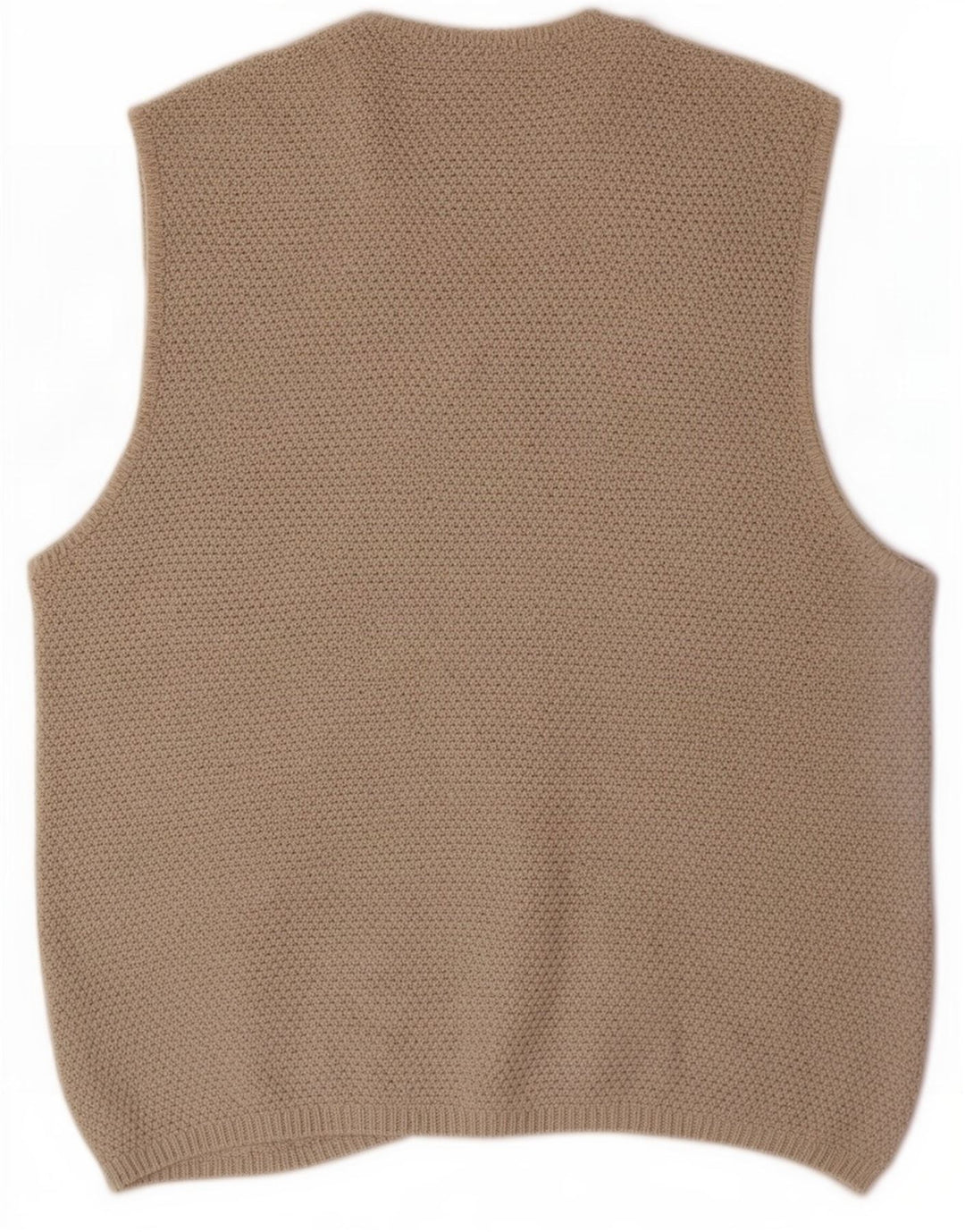Marks & Spencer Herren St. Michael Ärmelloser Cardigan-Pullover Mittelbeige