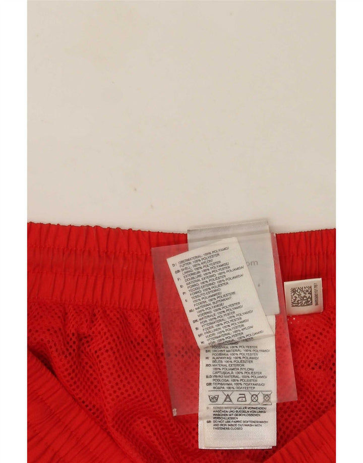 Adidas Herren Bermuda Cargo Sport Shorts Großes rotes Nylon