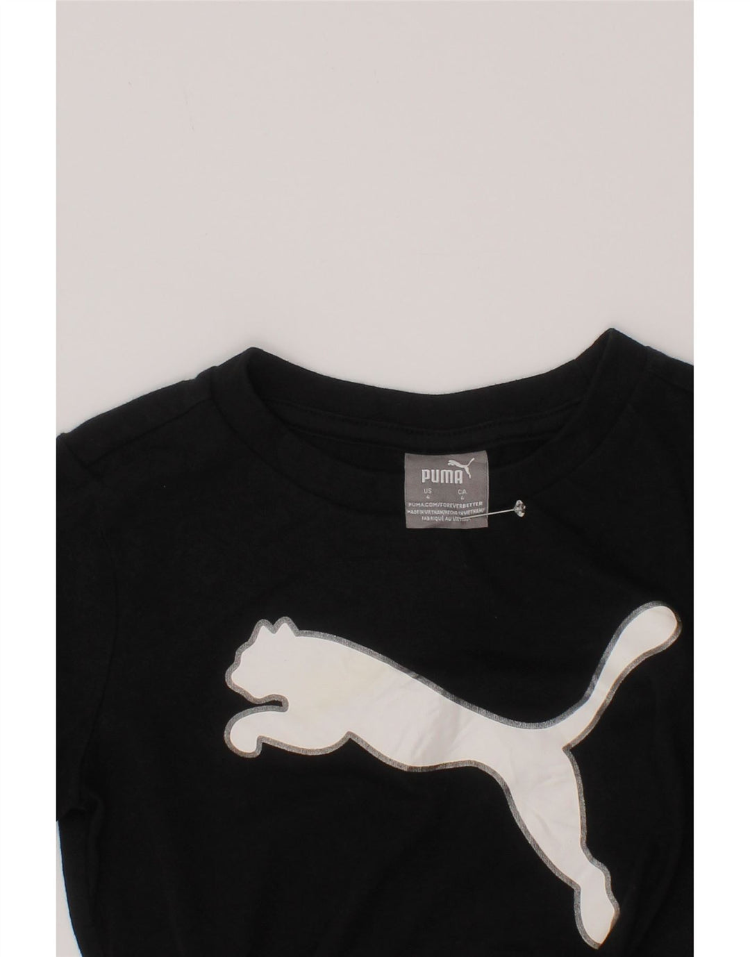 Puma Jungen Graphic T-Shirt Top 3-4 Jahre Schwarz