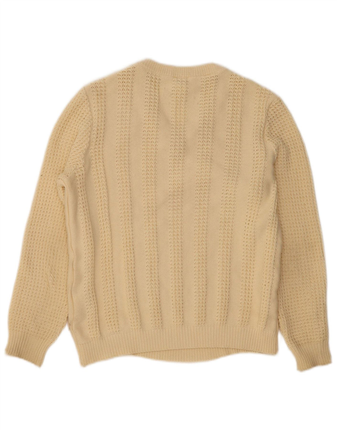 Mona Damen-Pullover mit V-Ausschnitt, UK 12, mittelbeige Baumwolle