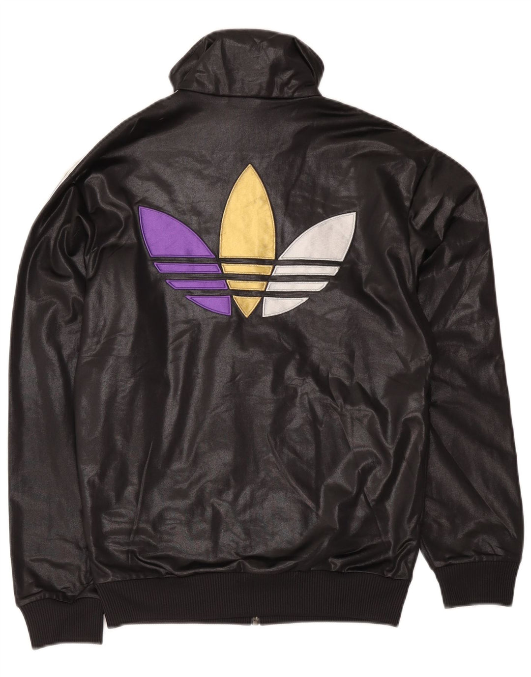Adidas Herren-Trainingsanzug mit grafischem Oberteil, Größe S, Schwarz, Polyester