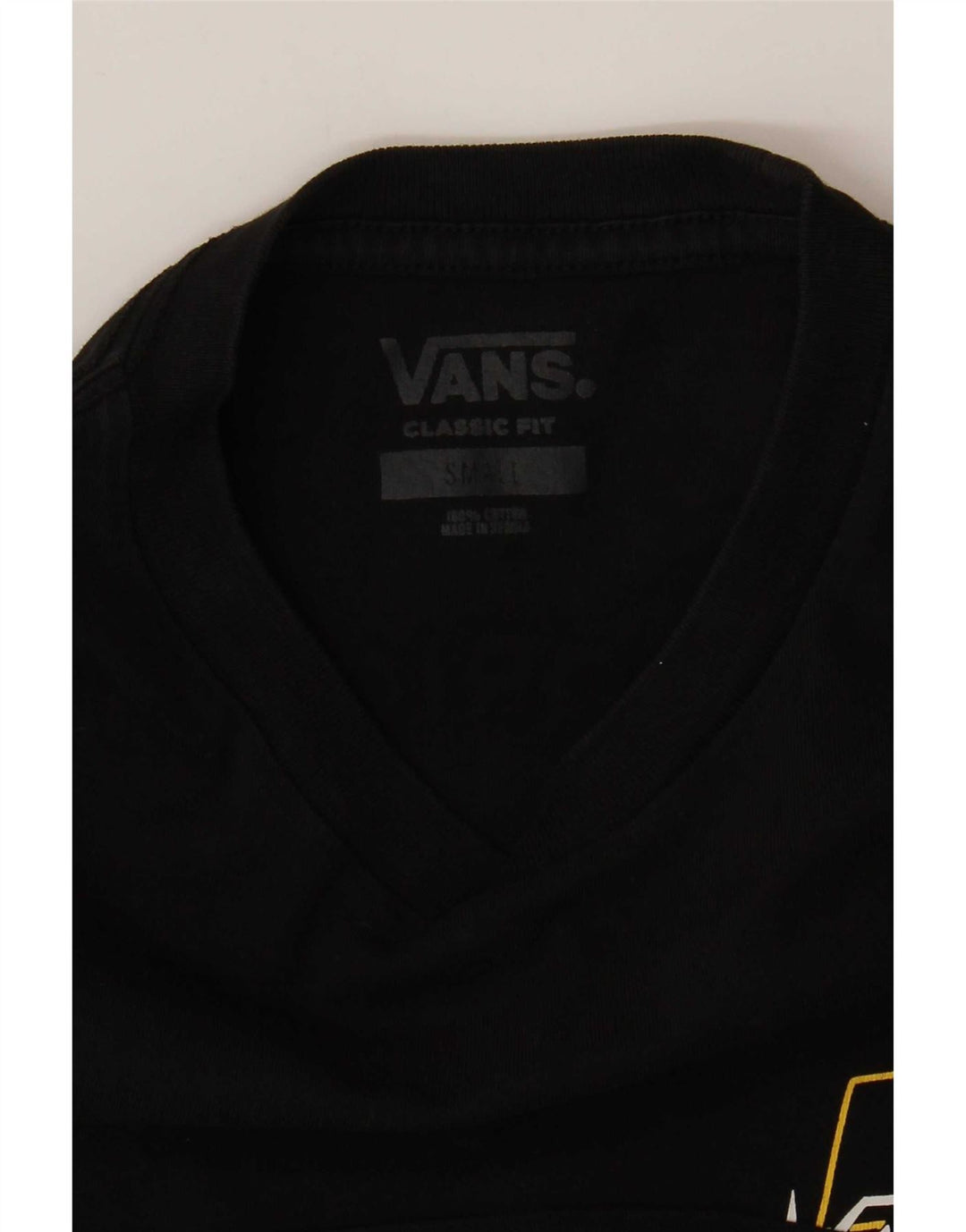 Vans Herren-T-Shirt mit klassischer Passform, Grafik, Größe S, Schwarz
