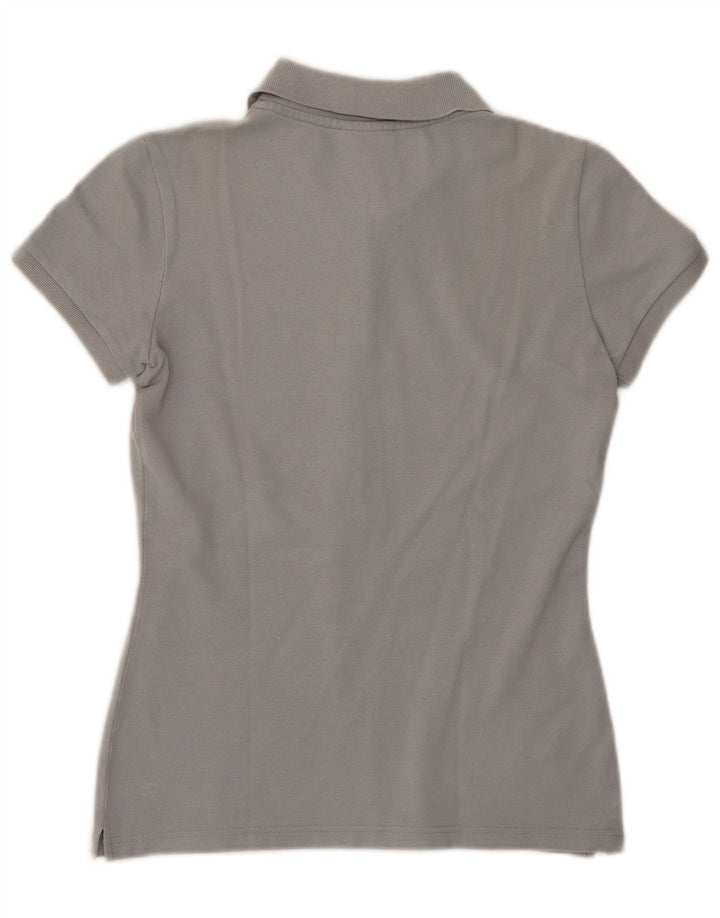 Lacoste Damen-Poloshirt, Größe 36, kleine graue Baumwolle
