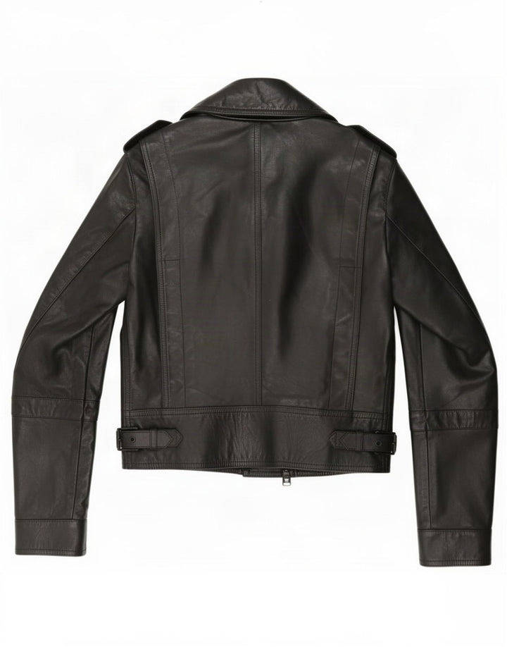 Belstaff Damen Leder Bikerjacke IT 38 XS Schwarz