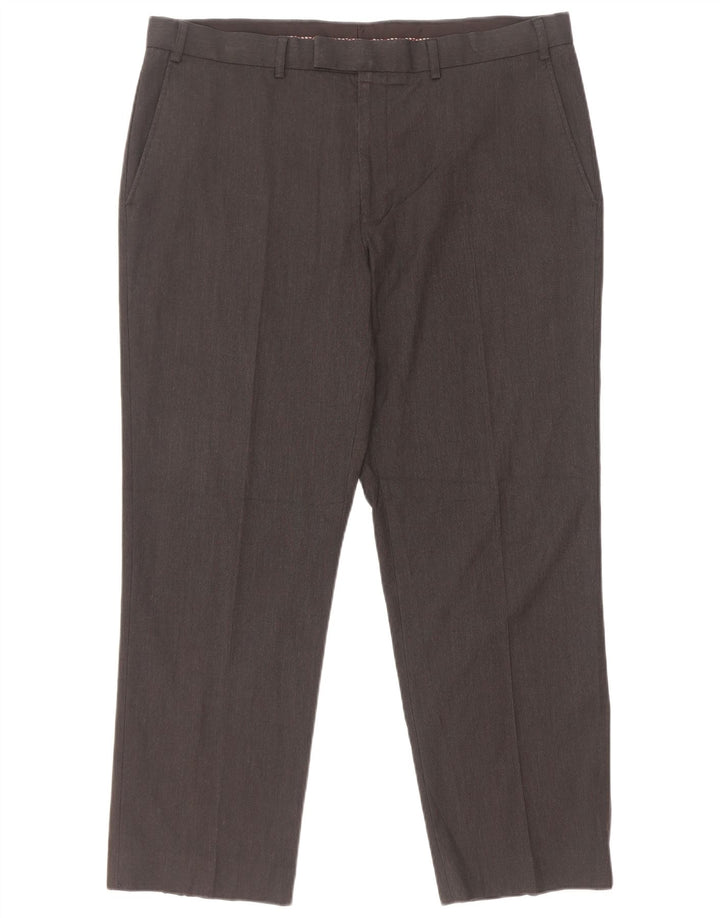 Marks & Spencer Herren-Anzughose in normaler Passform, W38 L29, grau, Polyester