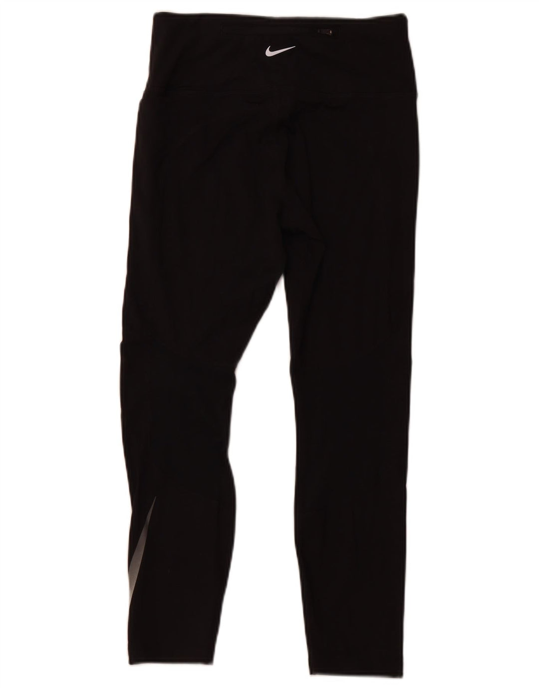 NIKE Womens Dri Fit Crop Leggings UK 12 Mittelschwarzes Polyester