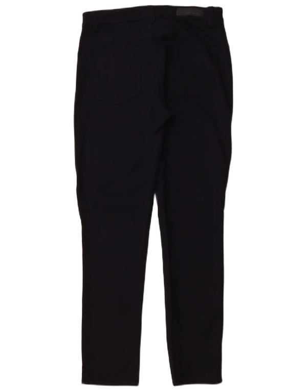 Calvin Klein Damen Freizeithose US 8 Medium W28 L28 Marineblaue Viskose