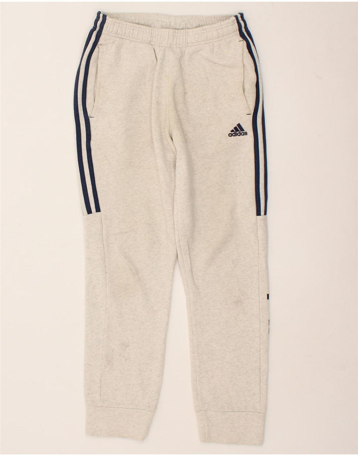 ADIDAS Mens Graphic Tracksuit Trousers Joggers Small Beige Polyester Vintage Adidas and Second-Hand Adidas from Messina Hembry 