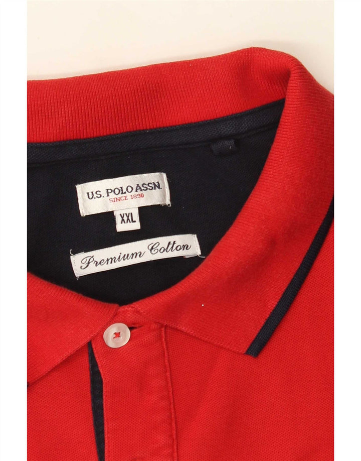 U.S. Polo Assn. Herrenhemd 2XL aus roter Baumwolle