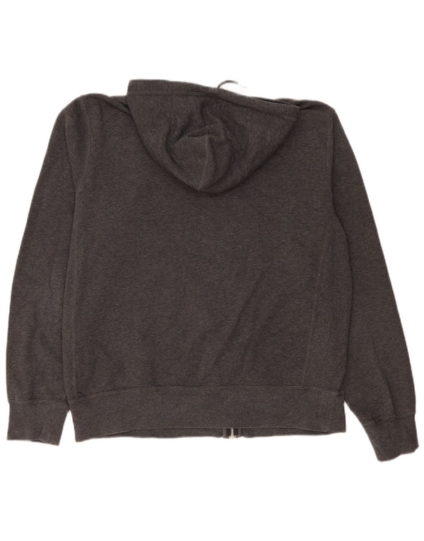 Nike Herren-Kapuzenpullover mit Reißverschluss, groß, graue Baumwolle