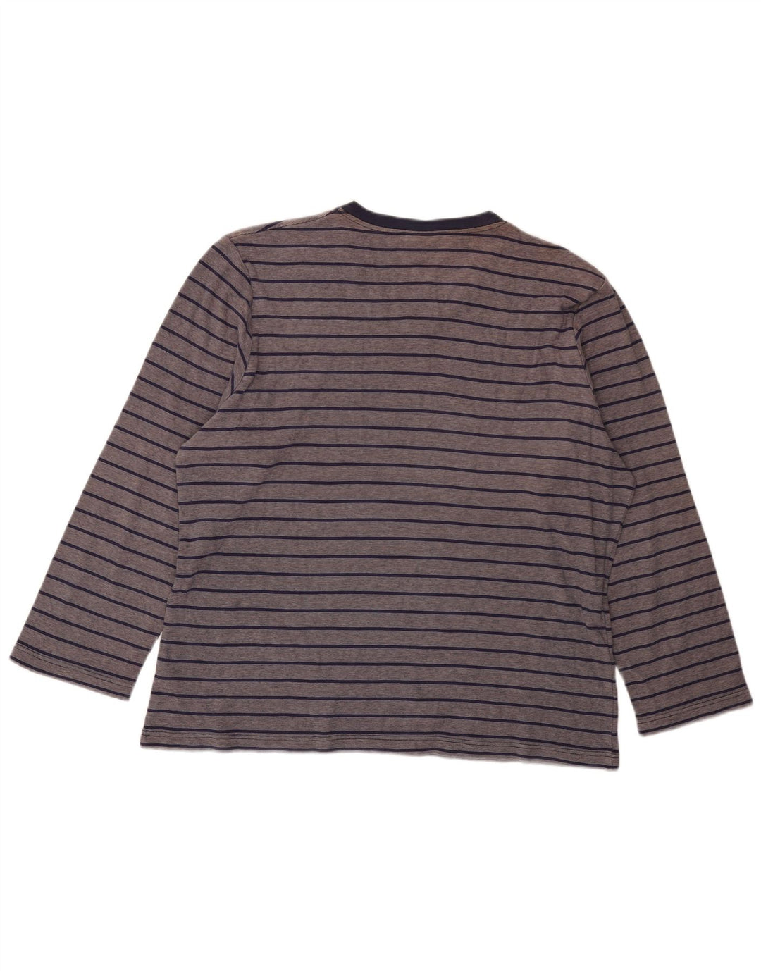 Fila Damen Top Langarm UK 18 XL Marineblau gestreift