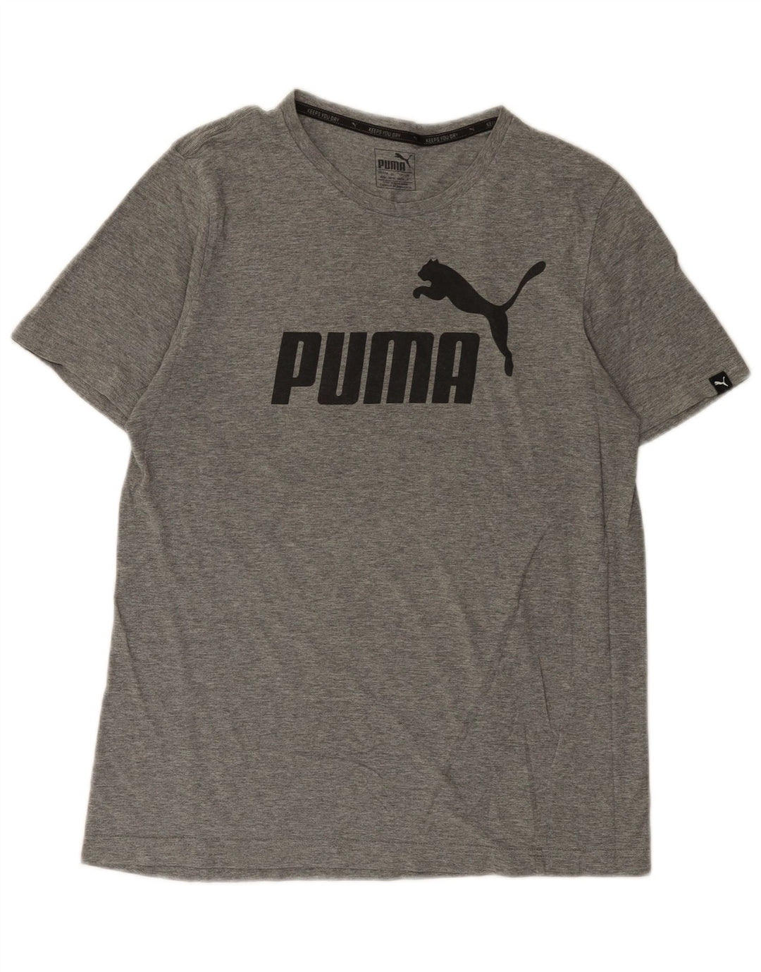 Puma Herren Grafik-T-Shirt-Oberteil Mittelgrau