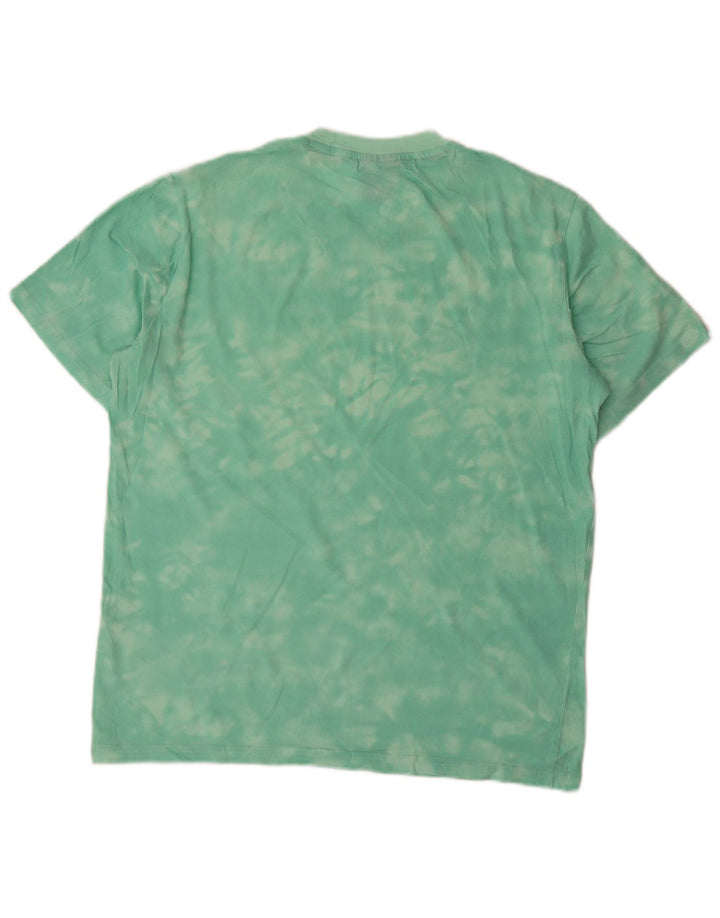 Champion Herren-T-Shirt mit Grafik, Größe S, Grün, Batikfärbung