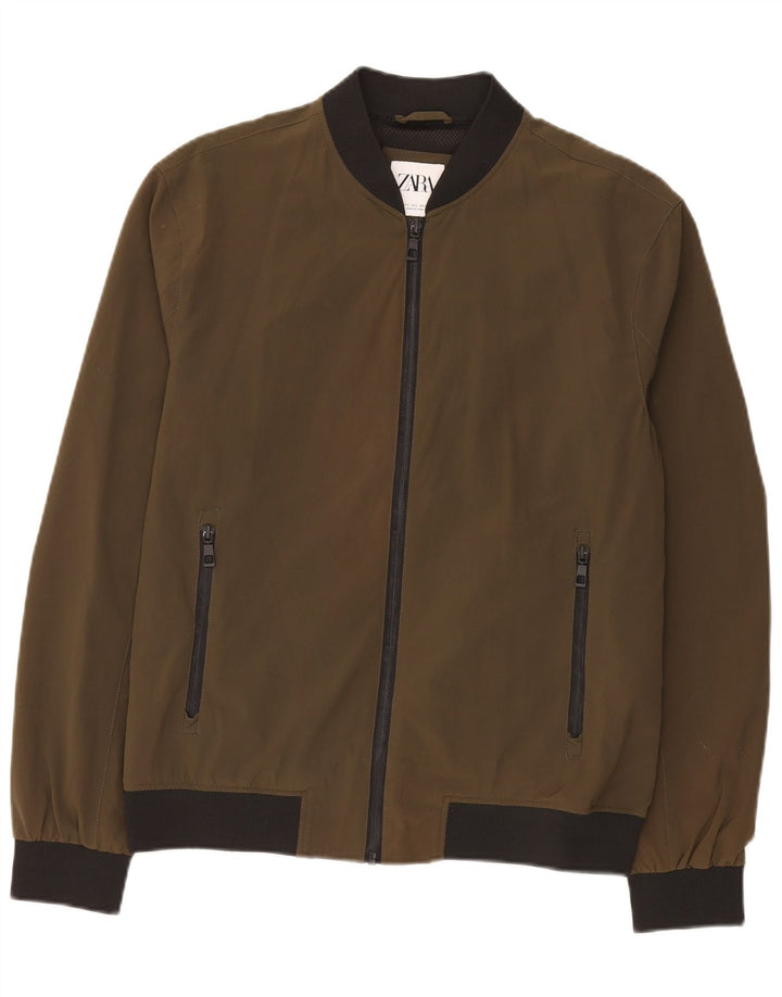 Zara Herren Bomberjacke UK 40 Large Khaki