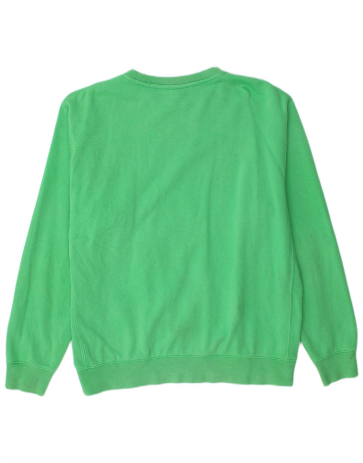 Nike Herren-Sweatshirt mit lockerer Passform, mittelgrüne Baumwolle