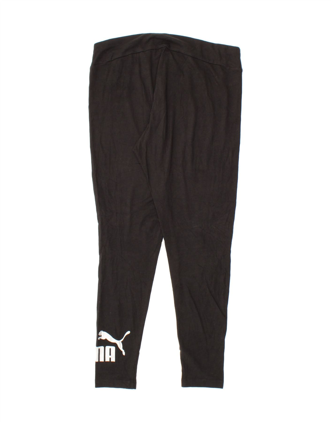 PUMA Womens Graphic Leggings UK 14 Large Black Vintage Puma and Second-Hand Puma from Messina Hembry 