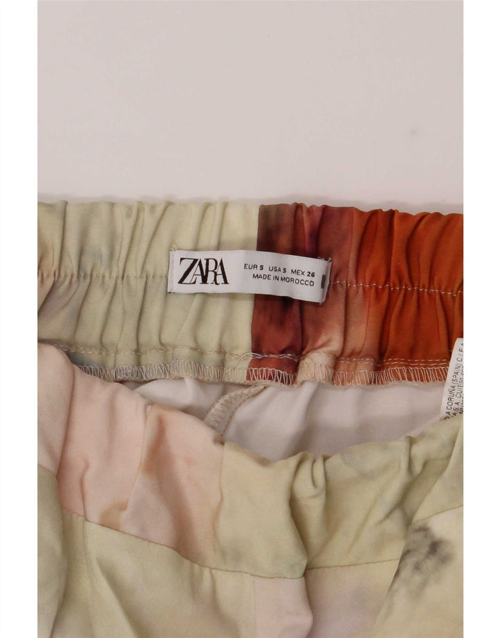 Zara Damen UK Kleines mehrfarbiges Batik-Polyester