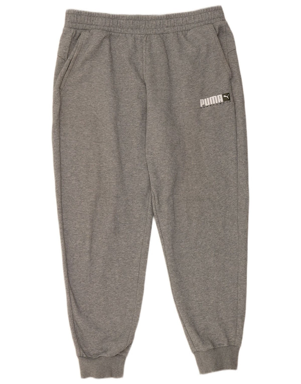 Puma Damen Trainingshose Jogger UK 18 XL Grau Baumwolle