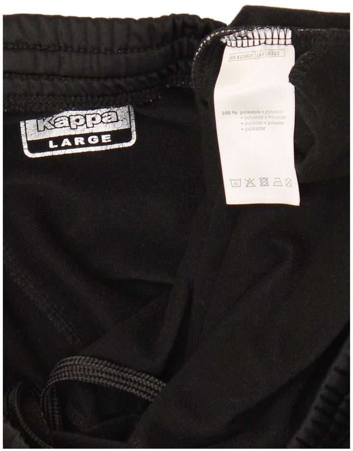 Kappa Damen Trainingshose Jogger UK 14 Large Schwarz Polyester
