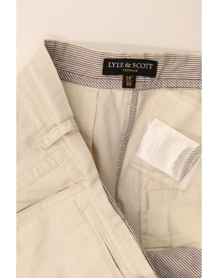 Lyle & Scott Herren Chinoshorts W34 Large Beige