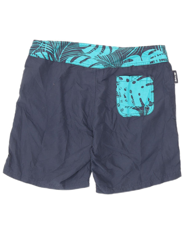 Mountain Warehouse Damen-Badeshorts UK 12 Mittel Marineblau mit Blumenmuster