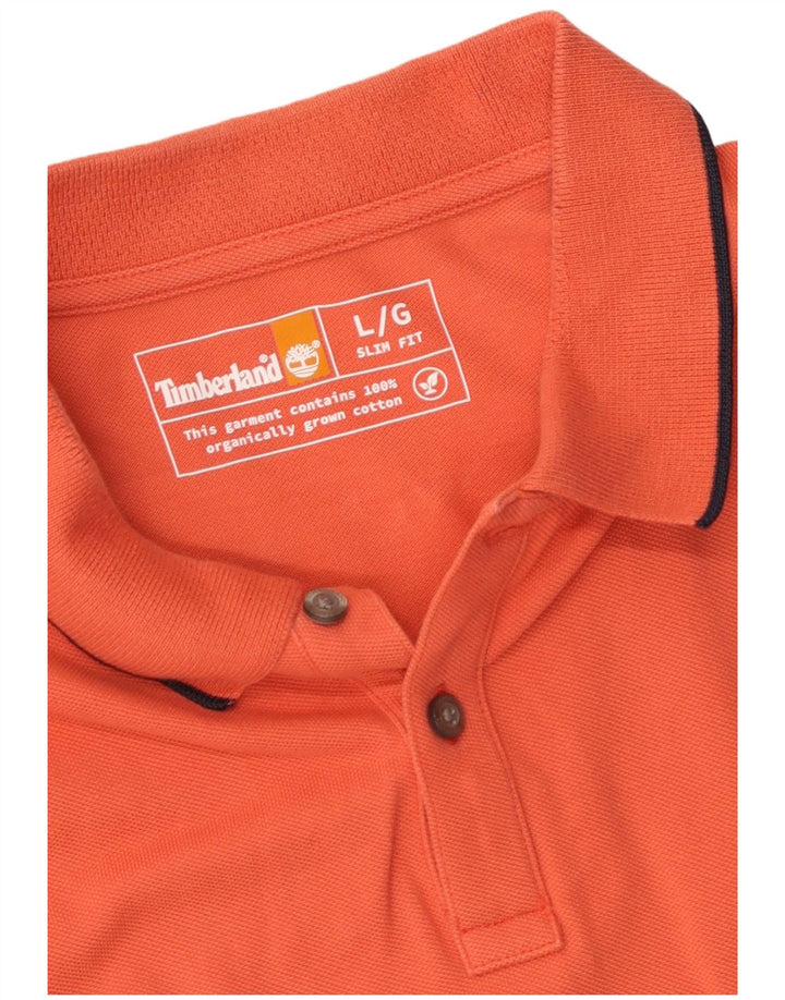 Timberland Herren Slim Fit Poloshirt Große Orange Baumwolle