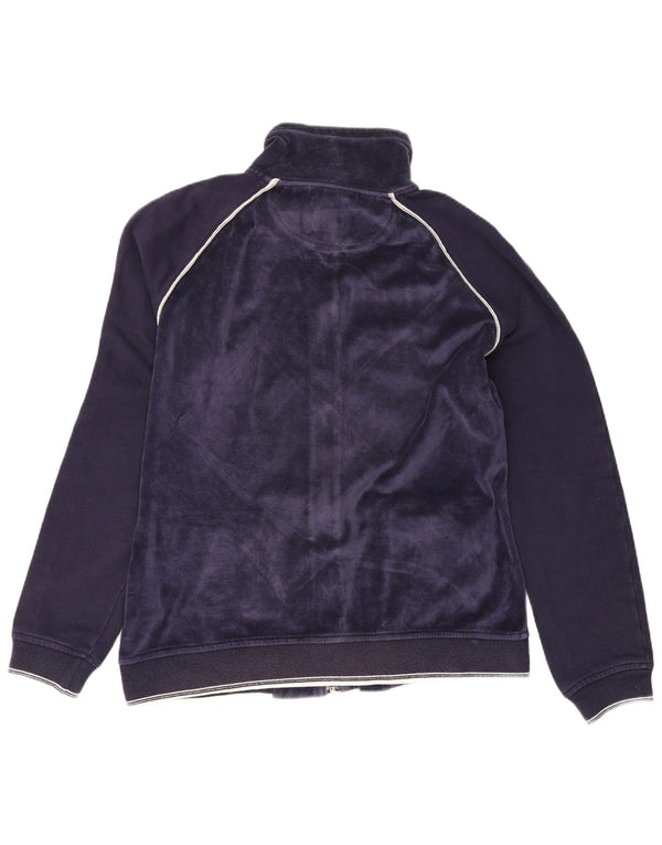 Champion Damen Samt-Trainingsoberteil, Jacke, UK 16, Größe L, Marineblau, Baumwolle