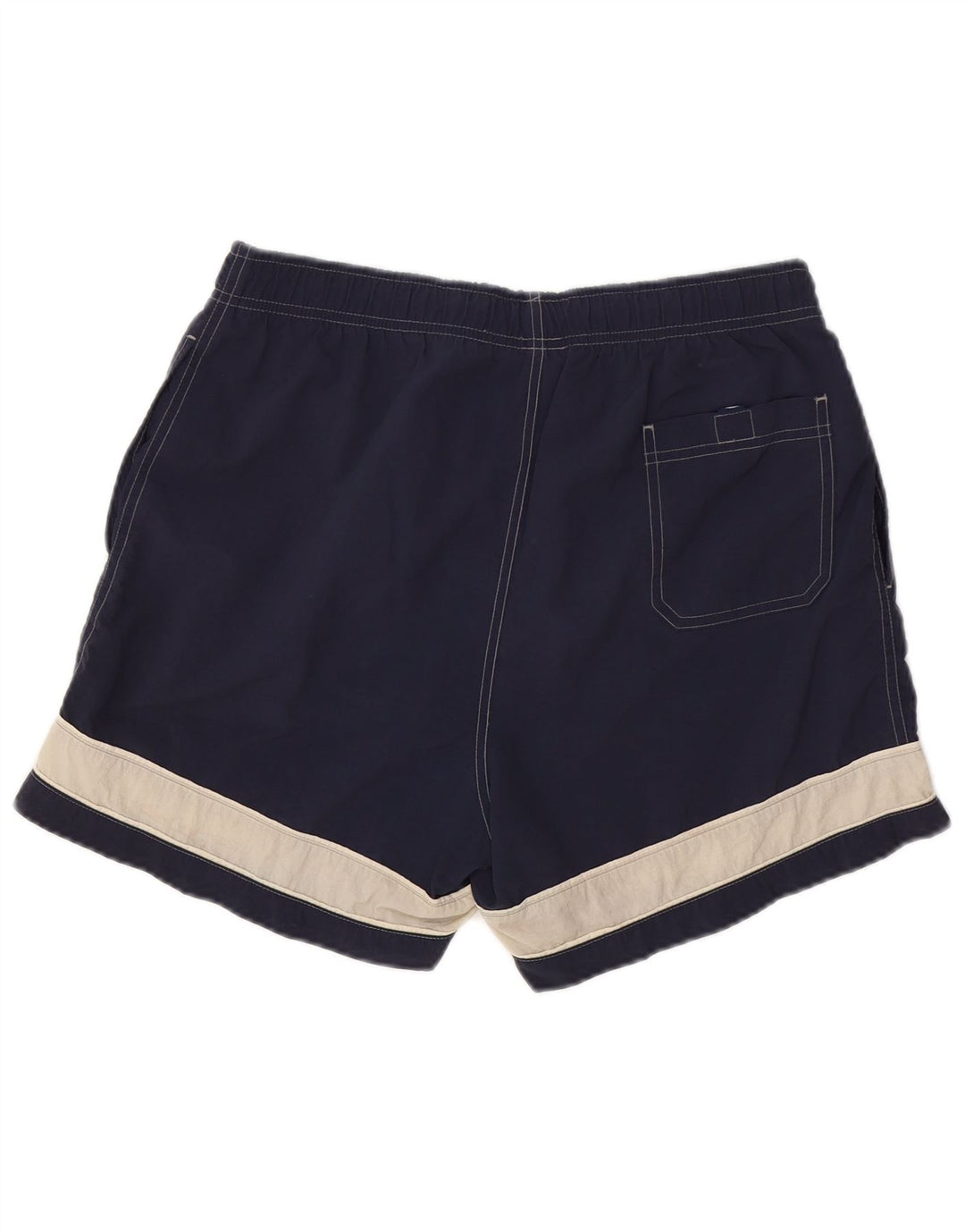 CHAMPION Herren-Badeshorts, mittelgroß, marineblau, Colourblock-Polyamid