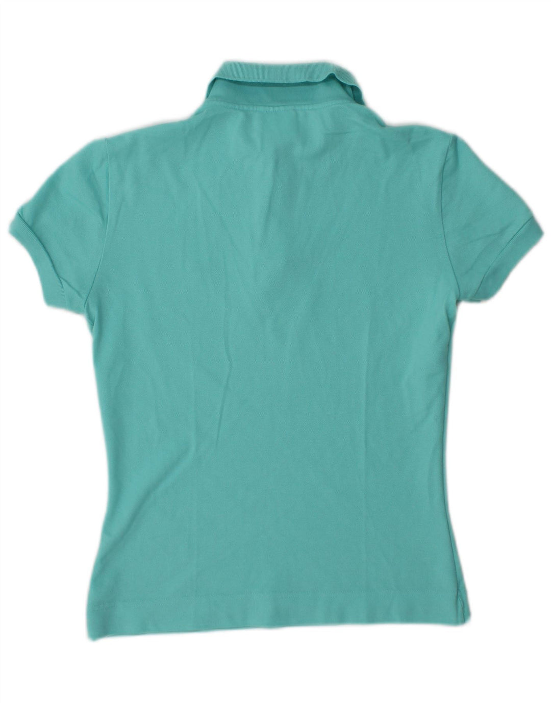 Lacoste Damen-Poloshirt, Größe 40, mitteltürkisfarbene Baumwolle