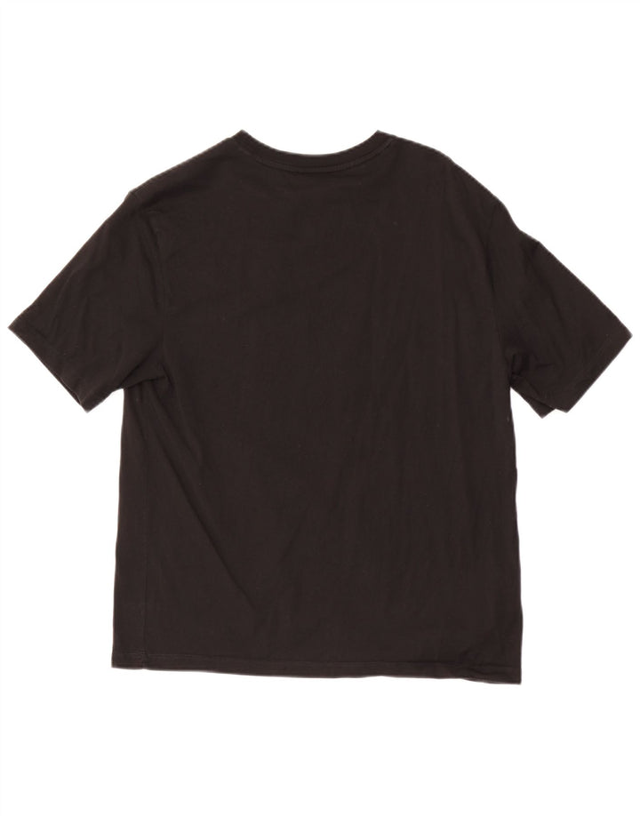 Lacoste Damen T-Shirt Top Größe 40 Mittelschwarze Baumwolle