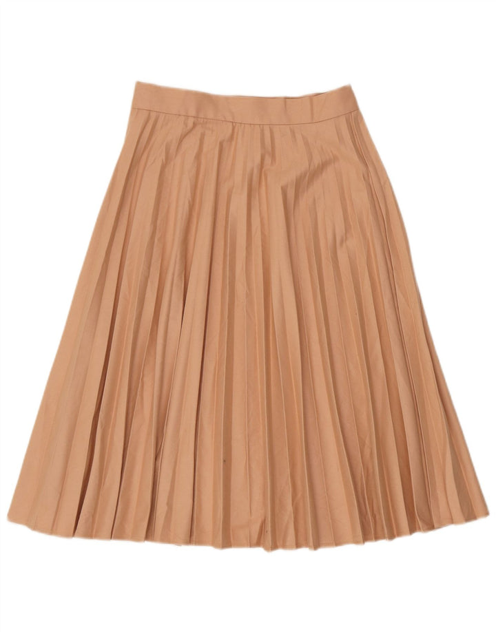 Zara Damen Faltenrock XS W24 Beige